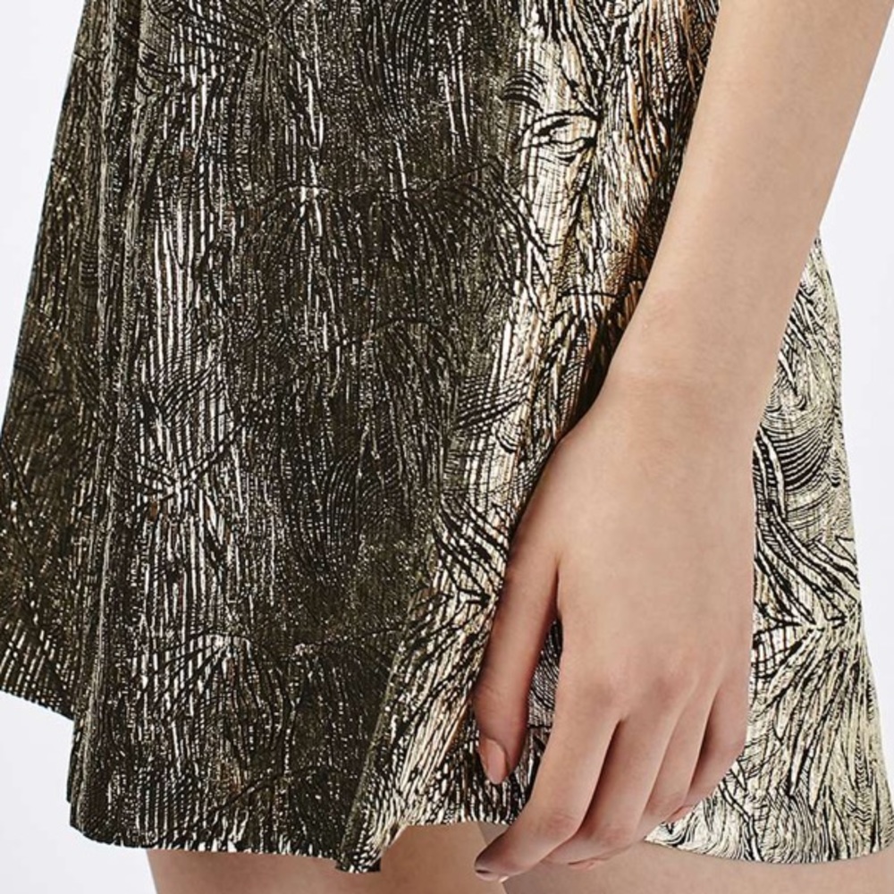 Topshop Gold Romper - Picture 3 of 8
